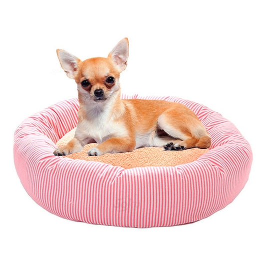 Cama Nido Perro Gato Firme Extra Suave Cojin Extraible Lino