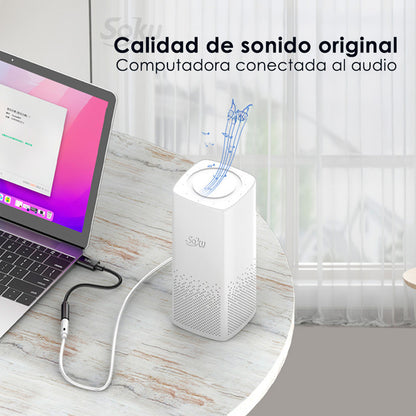 Adaptador Usb A 3.5mm Jack Hembra Con Tarjeta Sonido Externa