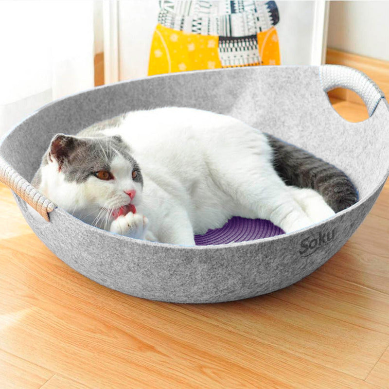 Soku Cama Gato Mascota Cesto Tapete Verano Invierno Calidad
