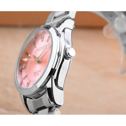 Nuevo Reloj Acero Platinum Contra Agua Inoxidable Cx