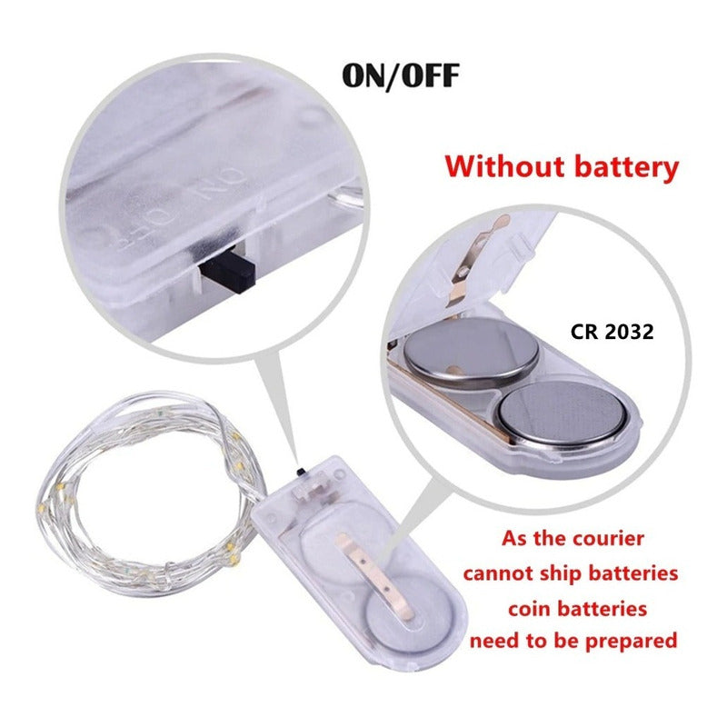 Tira Serie Luces 30 Led 3m Impermeable Decoración