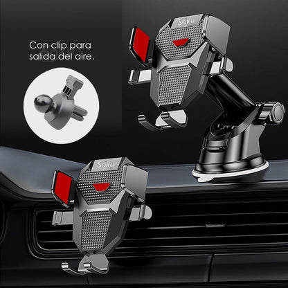 Soporte Brazo Firme Universal Porta Celular Auto 2 En 1