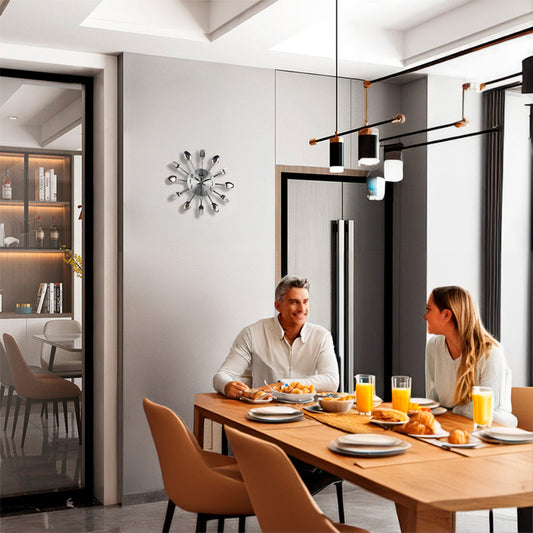 Soku Reloj De Pared Cocina Restaurante De Cubiertos Durable