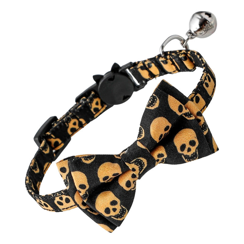 Soku Collar De Seguridad Para Gato Moño Firme Dots Elegante