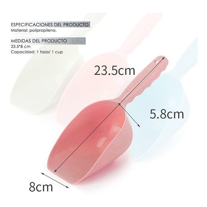 Pala Granel Croquetas Alimento Perro Gato Cuchararon Taza