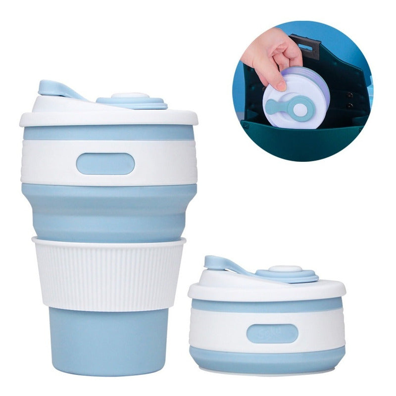 Vaso Termico Plegable Portable Cafe Hermetico Certificado