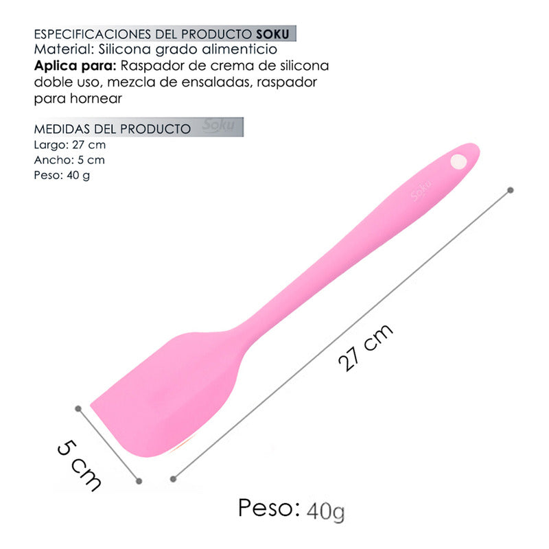 Espátula Miserable Pala De Silicona Cocina Repostería Chef