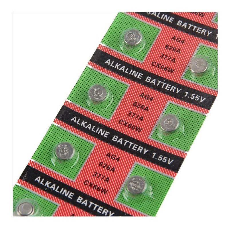 Blister 10 Baterias Reloj Sr626sw 377 Ag4 Sr626sw Calidad