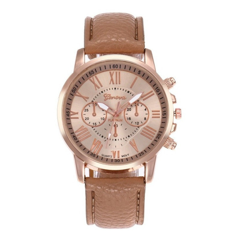 Reloj Geneva Mayoreo Piel Vinil Moda Dama Proveedor Msi