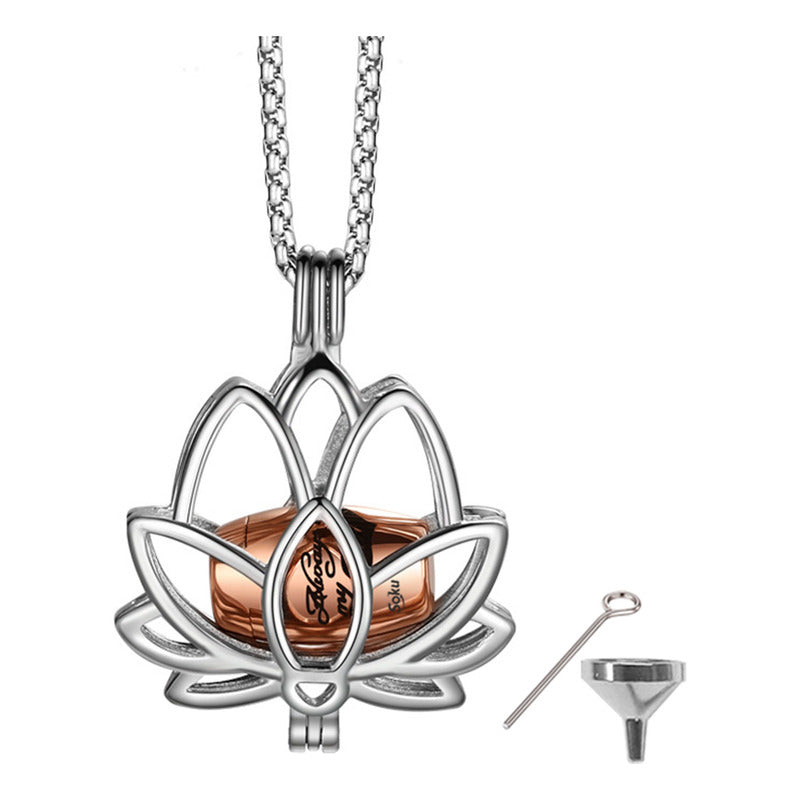 Soku Dije Flor Eterna Relicario Ceniza Urna Acero Inoxidable
