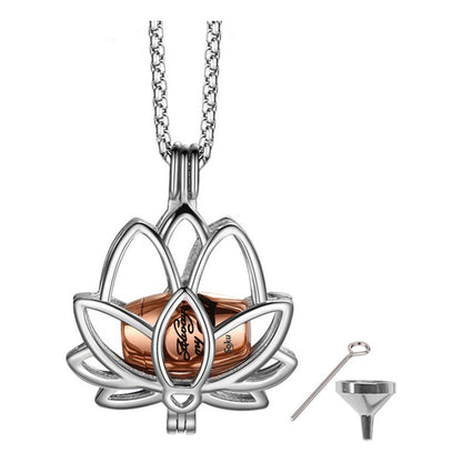Soku Dije Flor Eterna Relicario Ceniza Urna Acero Inoxidable
