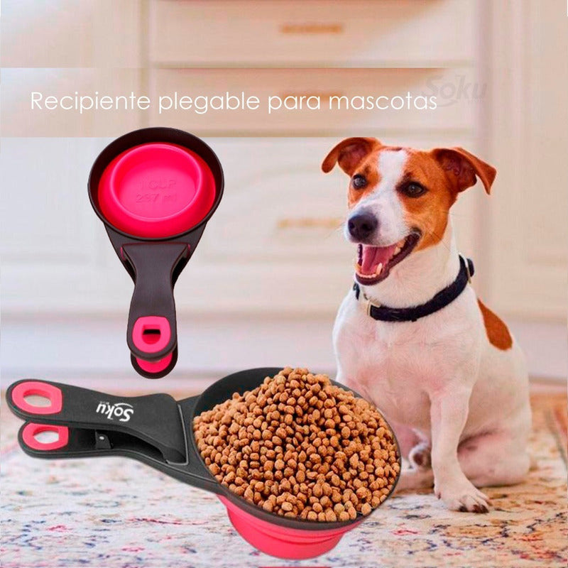 Soku Cucharón Tazón Plegable Croquetas Clip Sellador  3 En 1