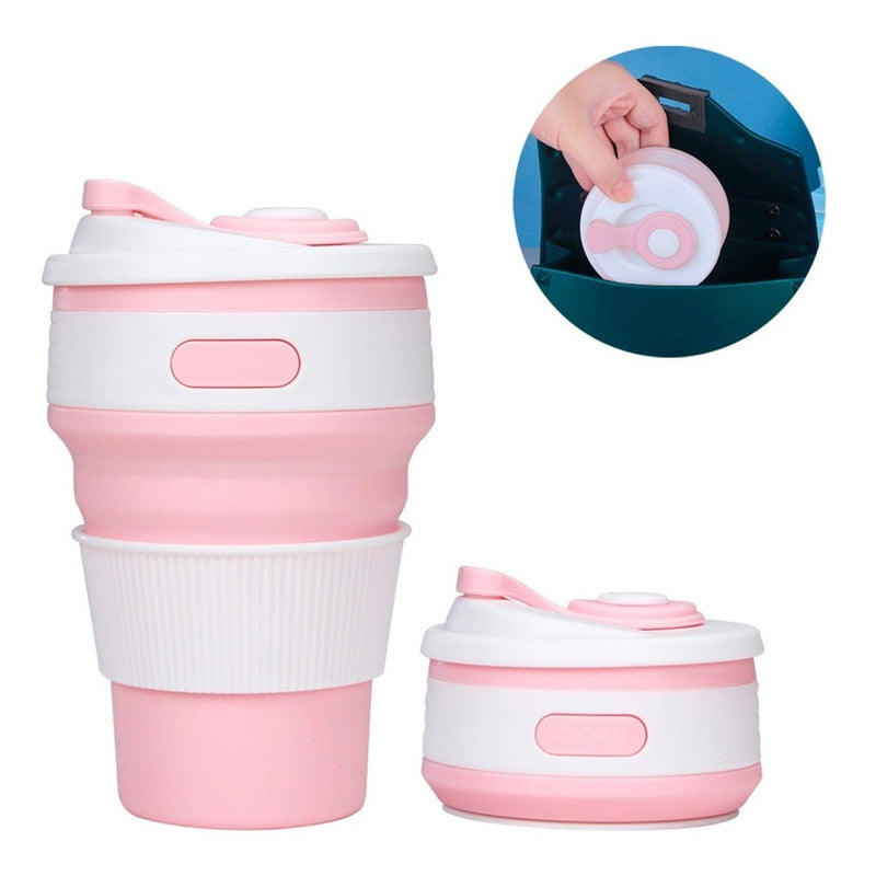 Vaso Termico Plegable Portable Cafe Hermetico Certificado