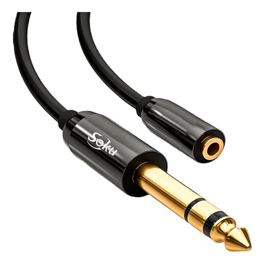 Soku Cable 6.35mm Amplificador Mezcladora Dj Hifi 2m