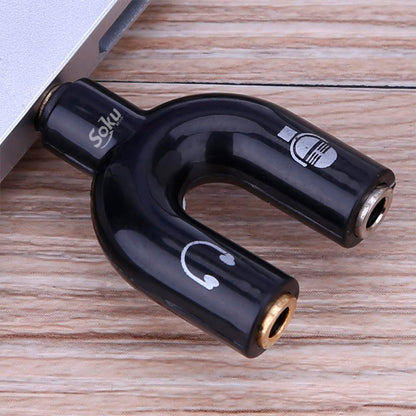 Mini Adaptador Divisor De Audio Microfono Audifono Calidad