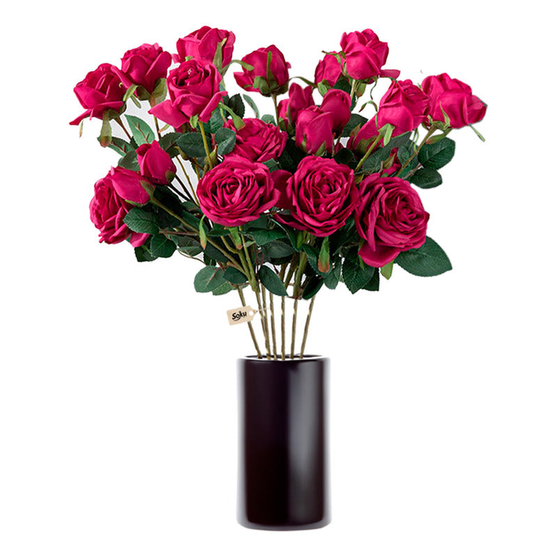 Soku Ramo Rosas Flores Boda Decoración Bouquet Extra Grande