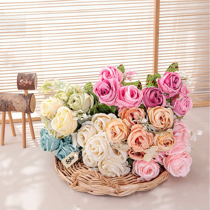 Soku Bouquet Rosas Flores Quinceñera Boda Centro Mesa