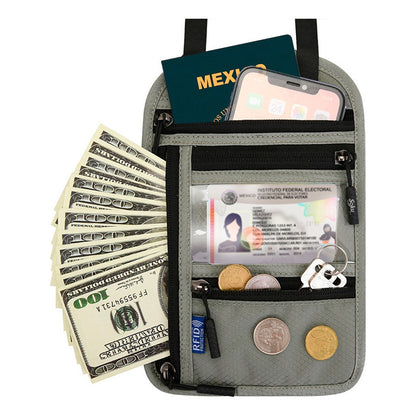 Soku Cartera Billetera Viaje Pasaporte Antirrobo Gafete