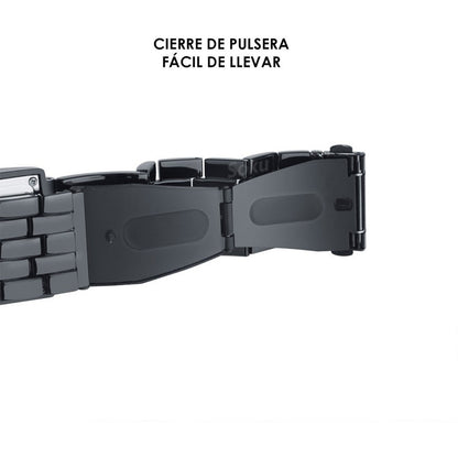 2 Relojes Pareja Duo Led Binario Acero Inoxidable Cotra Agua