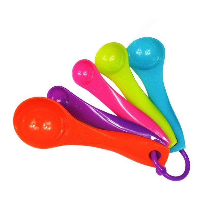 Cucharas Tazas Medidoras Set De 5 Piezas Repostería Cocina
