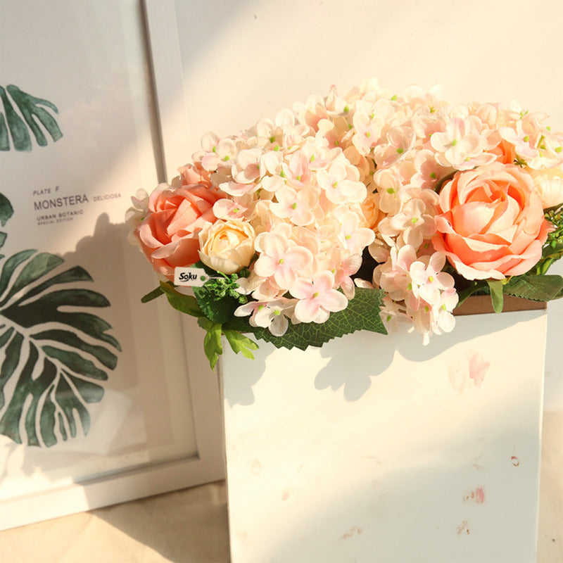 Soku Ramo Rosa Flores Quinceñera Boda Centro Mesa