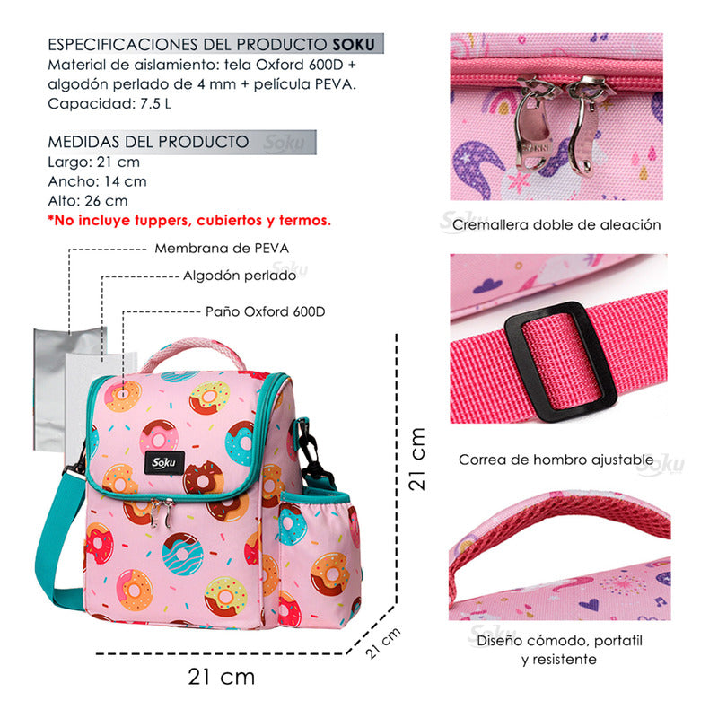 Soku Lonchera Termo Protect Infantil Grande Extra Durable