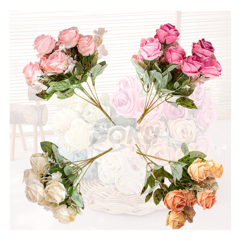 Soku Bouquet Rosas Flores Quinceñera Boda Centro Mesa