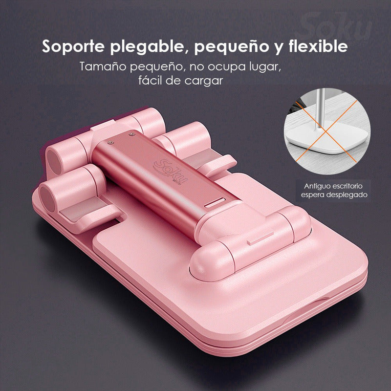Soporte Aluminio Ajustable Porta Celular Tablet Consola