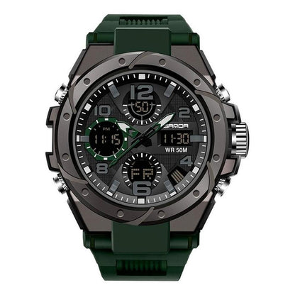Reloj Dual Digital Led Militar Uso Rudo Contra Agua 5 Bar Sd