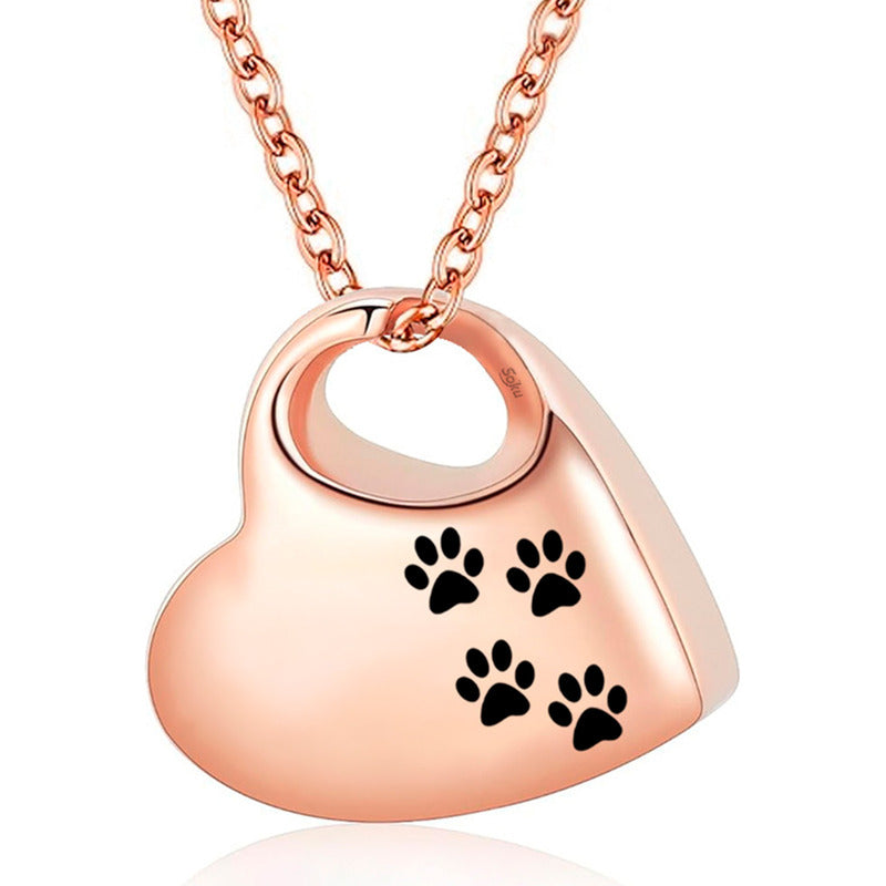 Soku Dije Personalizado Collar Cenizas Relicario Perro Gato