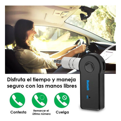 Adaptador De Audio 3.5mm A Bluetooth Autoestéreo Musica Call