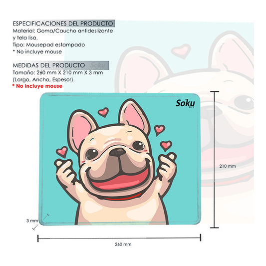 Tapete Raton Alfombrilla Mouse Pad Moda Kawai Antideslizante