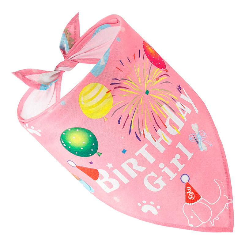 Soku Collar Perro Pañuelo Fiesta Cumpleaños Disfraz Mascota