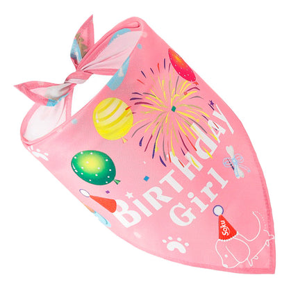 Soku Collar Perro Pañuelo Fiesta Cumpleaños Disfraz Mascota