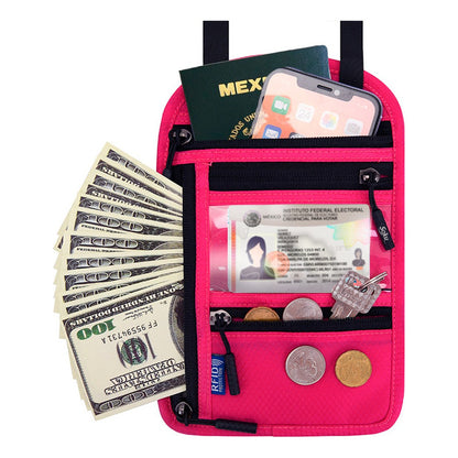 Soku Cartera Billetera Viaje Pasaporte Antirrobo Gafete