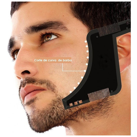 2x Plantillas Para Barba Peine  Herramienta Moldeado Calidad