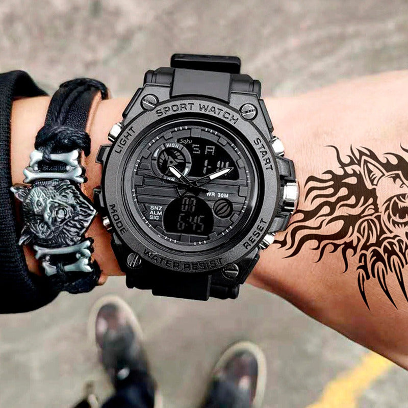 Reloj Digital Led Uso Rudo Shock Elegante Contra Agua Sd