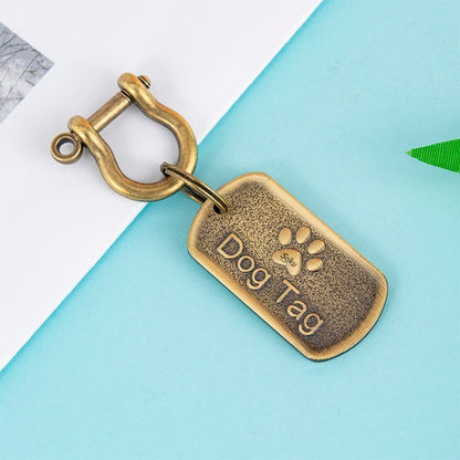 Soku Placa Perro Personalizada Huella Tag Inoxidable Premium