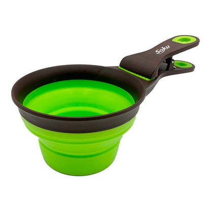 Soku Cucharón Tazón Plegable Croquetas Clip Sellador  3 En 1