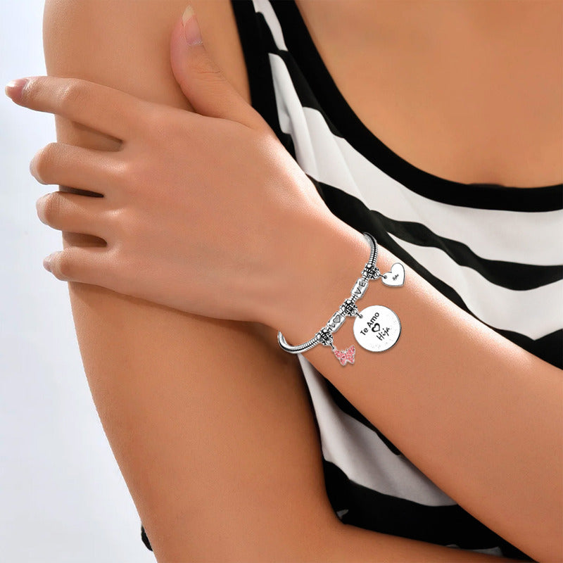 Soku Pulsera Regalo Maripos Acero Inoxidable Mama Amor Amiga