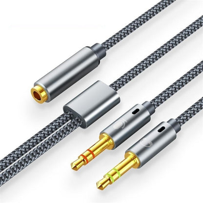 Cable Divisor De Audio 3.5 Mm Para Micrófono Y Audifonos