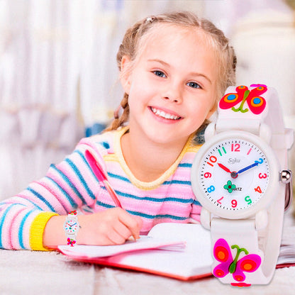 Reloj Niña Mariposa 3d Kawaii Impermeable Calidad