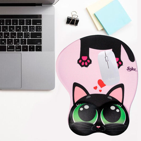 Tapete Raton Gato Perro Anime Pad 3d Gel Ortopedico Grande