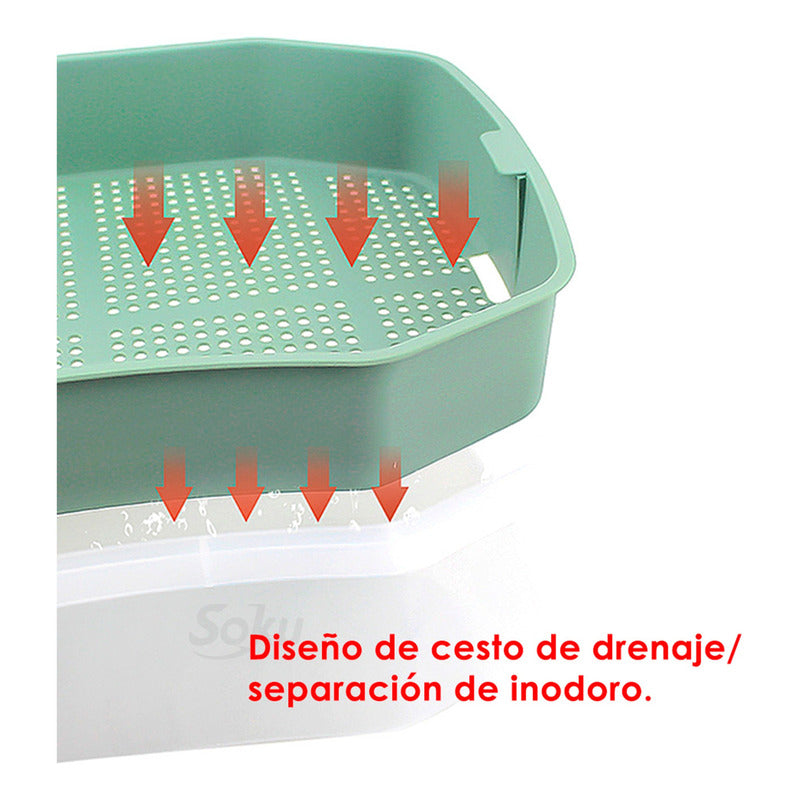 Soku Tortuguero Anti Escape Doble Capa Acuario Extra Largo