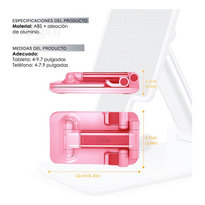 Soporte Aluminio Ajustable Porta Celular Tablet Consola