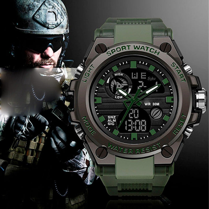 Reloj Digital Led Uso Rudo Shock Elegante Contra Agua Sd