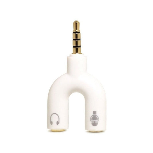 Mini Adaptador Divisor Audio Microfono Bocinas Calidad Wh