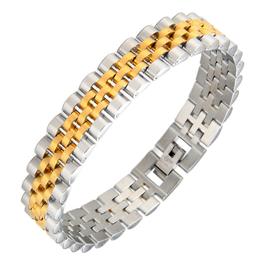 Soku Pulsera Brazalete Chapado Acero Inoxidable Premium
