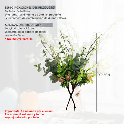 Ramo Flores Decorativas Casa Oficina Eventos Calidad Soku