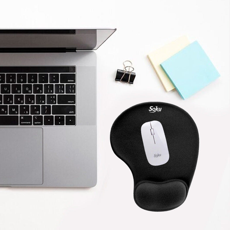 Tapete Ergonomico Para Raton De Gel Silicon Antideslizante